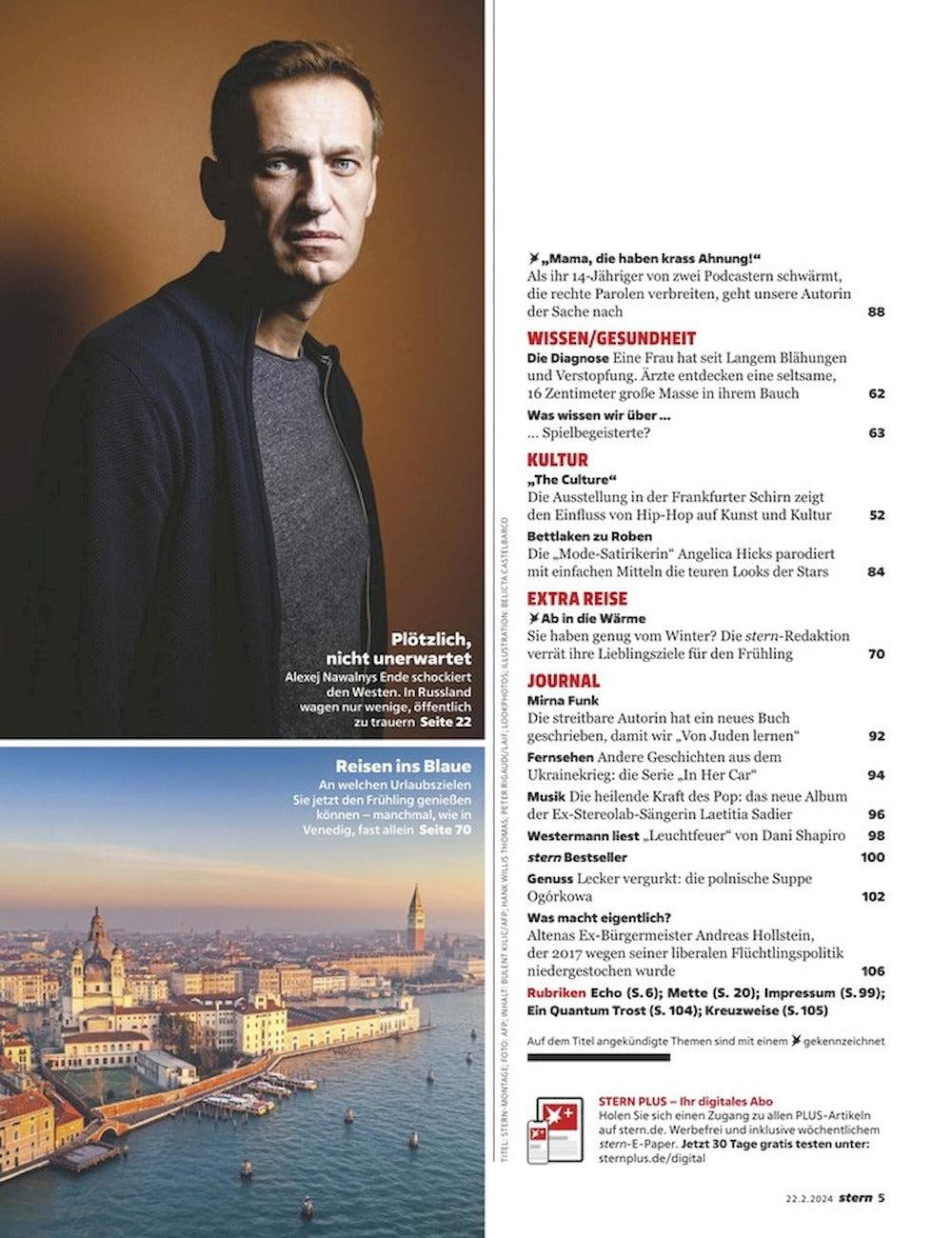 Stern Magasin Tyskland 2024-09 Alexei Anatoljewitsch Nawalny
