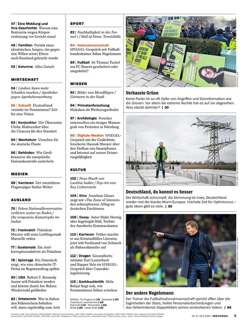 Der Spiegel Magazin Deutschland 2024-09 Putin Nawalny