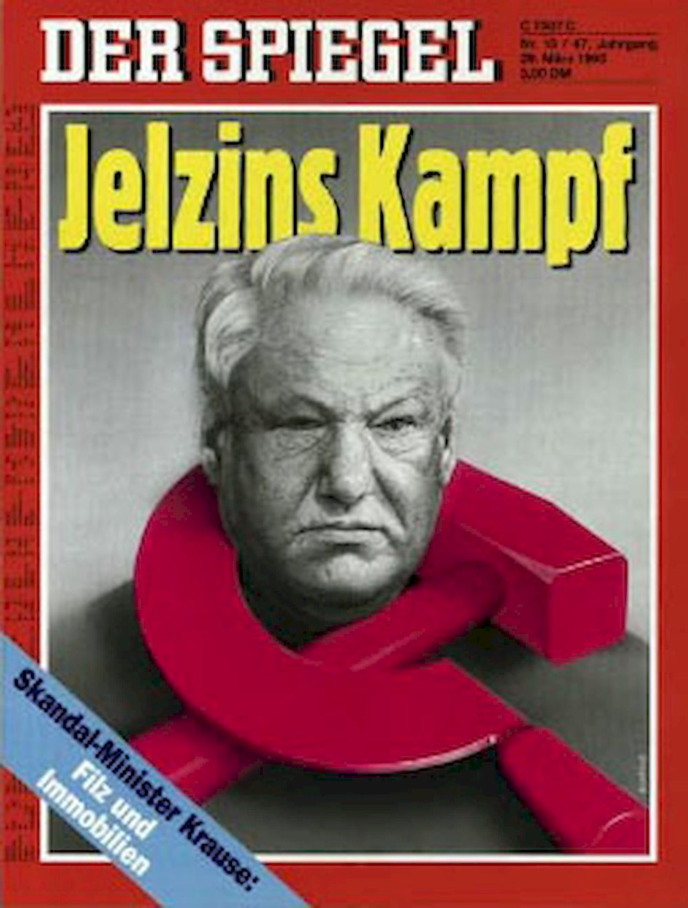 Der Spiegel Magazin Deutschland 1993-13 Boris Jelzin