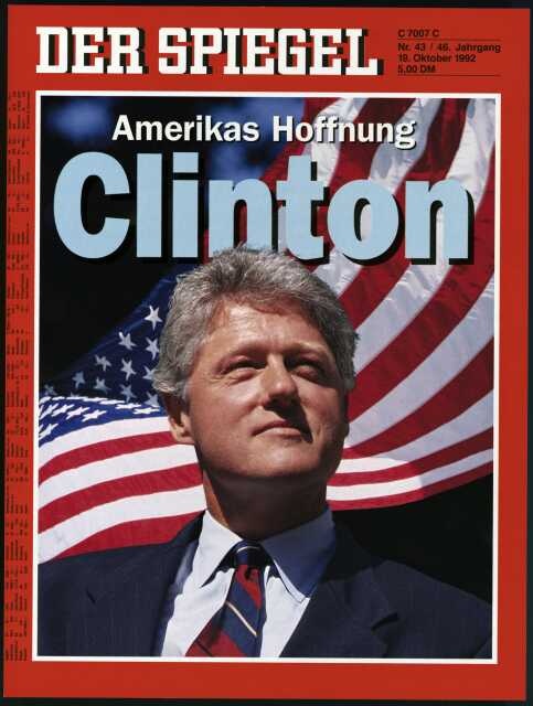 Der Spiegel Magazin Deutschland 1992-43 Bill Clinton