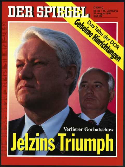 Der Spiegel Magazin Deutschland 1991-35 Boris Jelzin Michail Sergejewitsch Gorbatschow