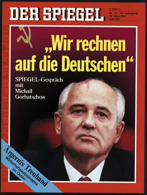 Der Spiegel Magazin Deutschland 1991-13 Michail Sergejewitsch Gorbatschow
