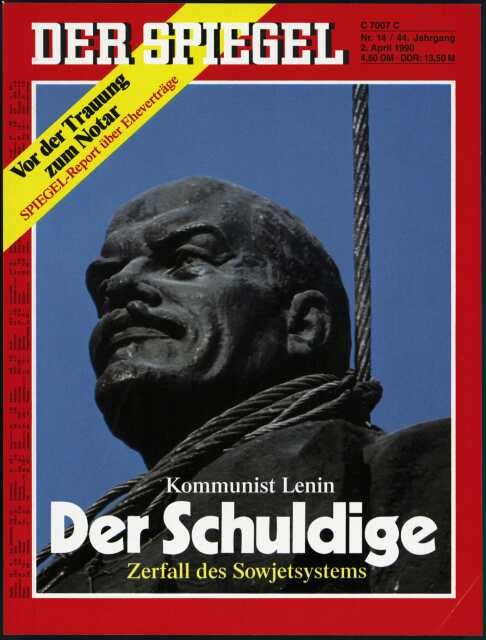Der Spiegel Magazin Deutschland 1990-14 Lenin