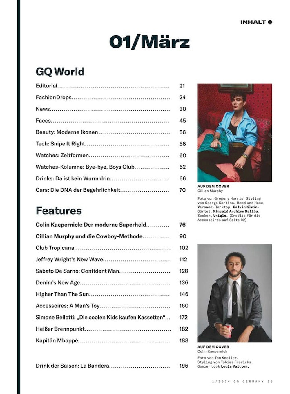 GQ Magazin Deutschland 2024-01 Cillian Murphy
