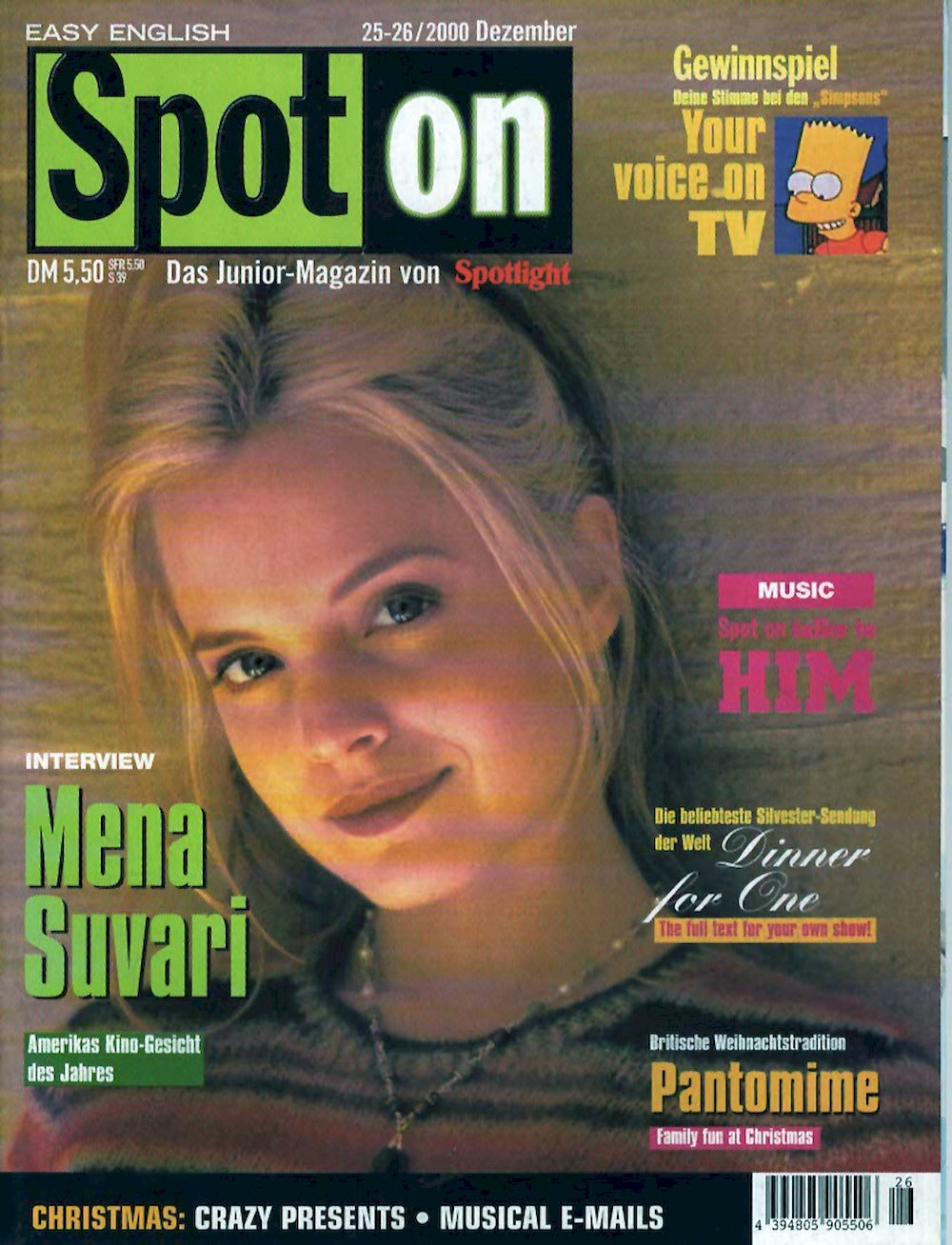 Spot On Magazin Deutschland 2000-25 Mena Suvari