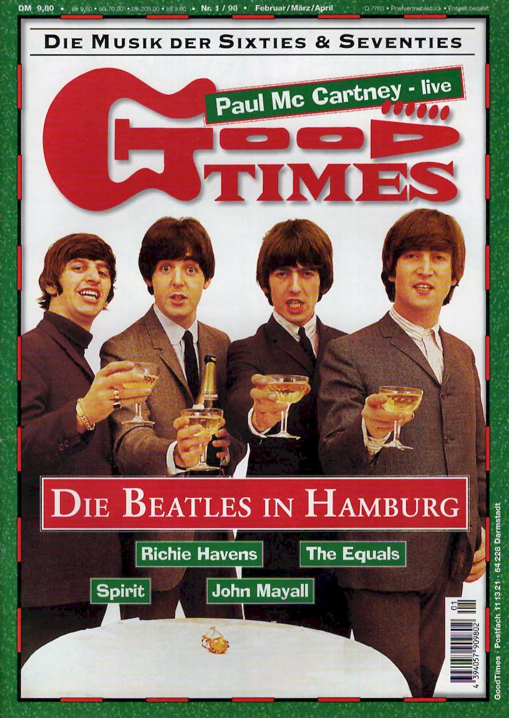 Good Times Magazin Deutschland 1998-01 Beatles Richie Havens The Equals John Mayall