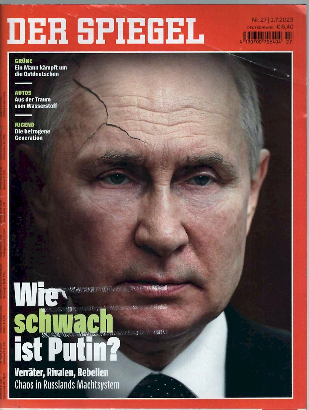 Der Spiegel Magazin Deutschland 2023-27 Putin Steve Lukather Pietro Marcello