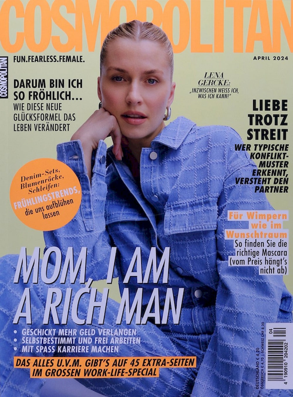 Cosmopolitan Magazin Deutschland 2024-04 Lena Gercke