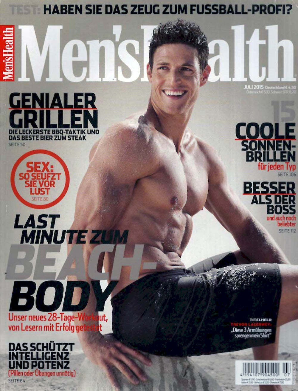 Mens Health Magazin Deutschland 2015-07 Trevor Lagerwey Edition