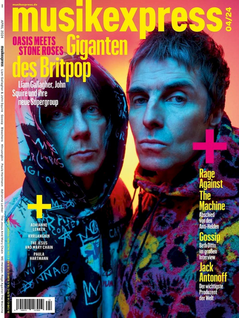 Musikexpress Magasin Tyskland 2024-04 Oasis Stone Roses Rage Against The Machine