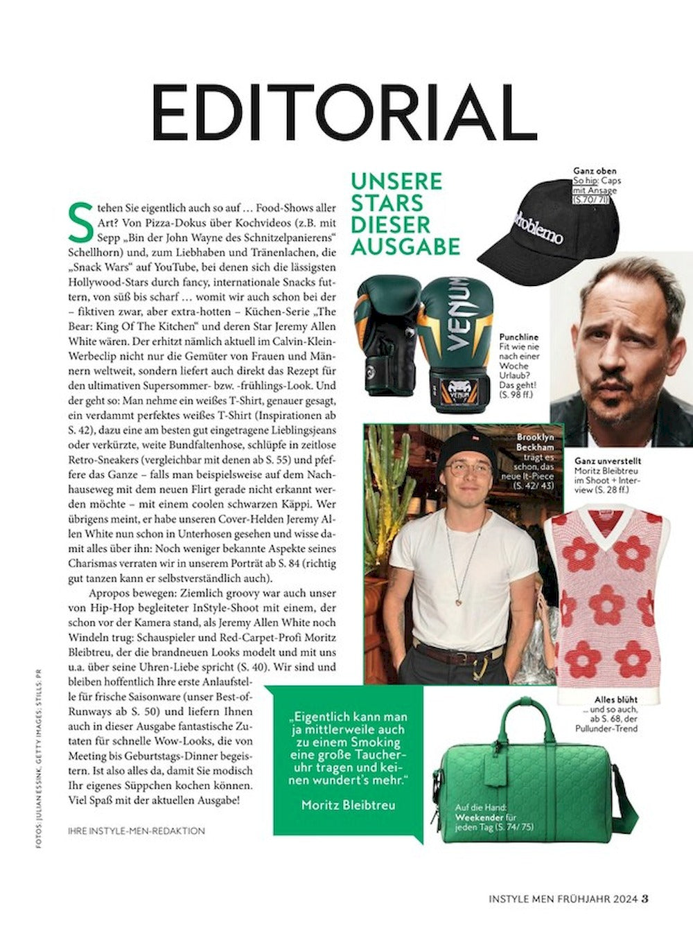InStyle Men Magazin Deutschland 2024-01 Jeremy Allen White
