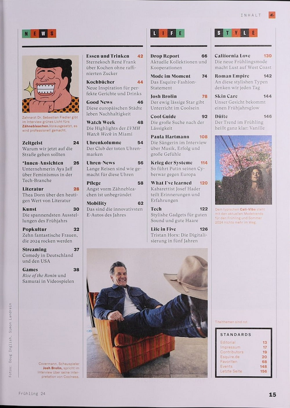Esquire Magasin Tyskland 2024-01 Josh Brolin