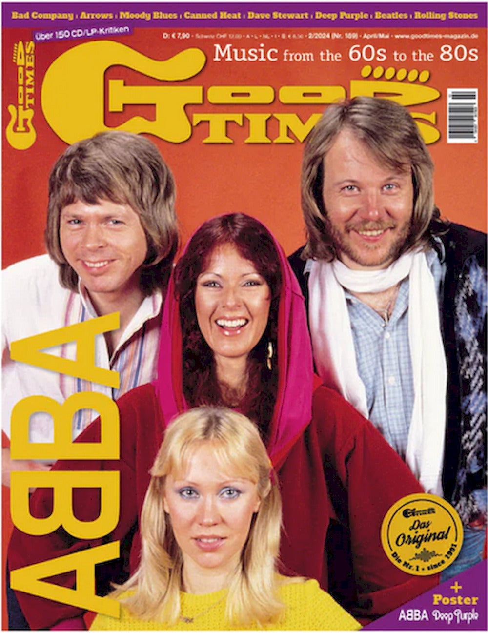 Good Times Magazin Deutschland 2024-02 Abba Deep Purple Bad Company Mark Knopfler
