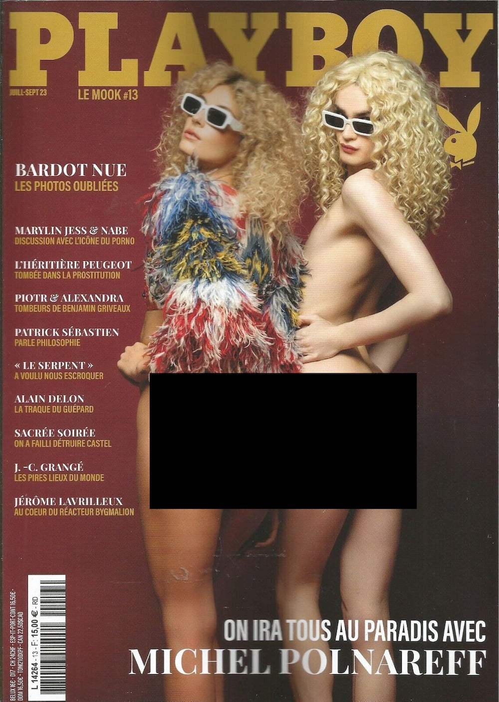 Playboy Tijdschrift Frankrijk 2023 #13 Polnareff Bardot Delon Originele uitgave