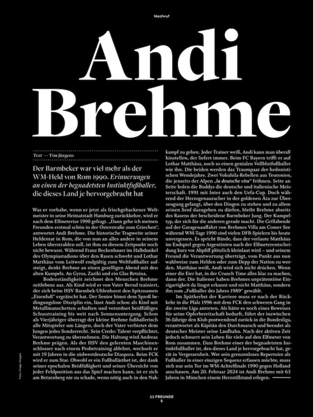 11 Freunde Magazin Deutschland 2024 #269 Jürgen Klopp Liverpool FC
