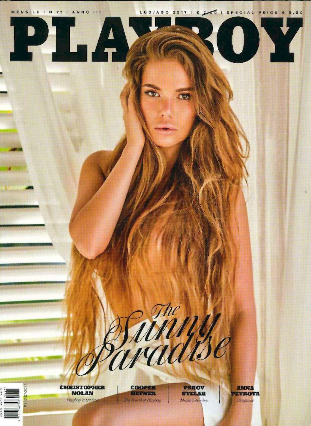 Playboy Magazine Italie 2017 #21 Anna Petrova Parov Stelar Édition originale