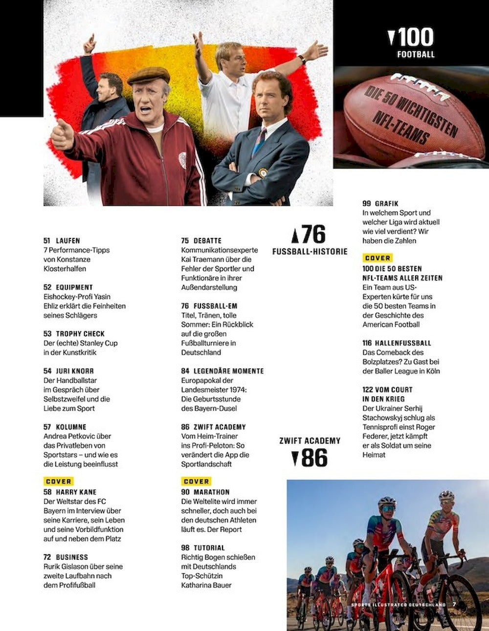 Sports Illustrated Lehti Saksa 2024-02 Harry Kane Juri Knorr
