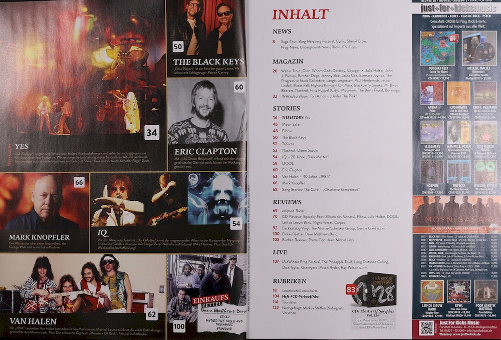 Eclipsed Rivista Germania 2024 #259 Yes Eric Clapton Van Halen Trifecta Blackberry Smoke