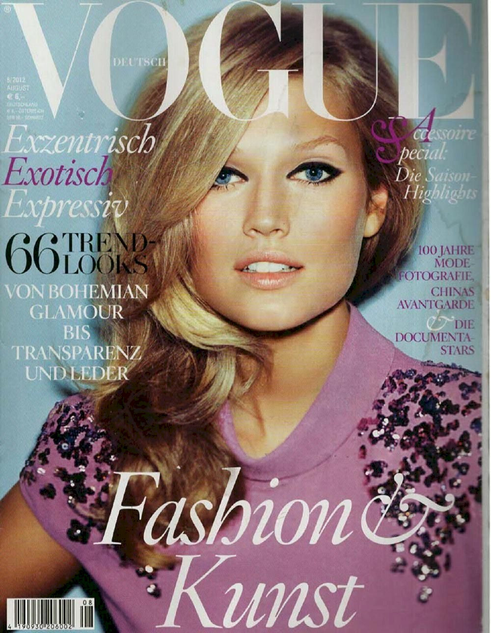Vogue Magazin Deutschland 2012-08 Toni Garrn