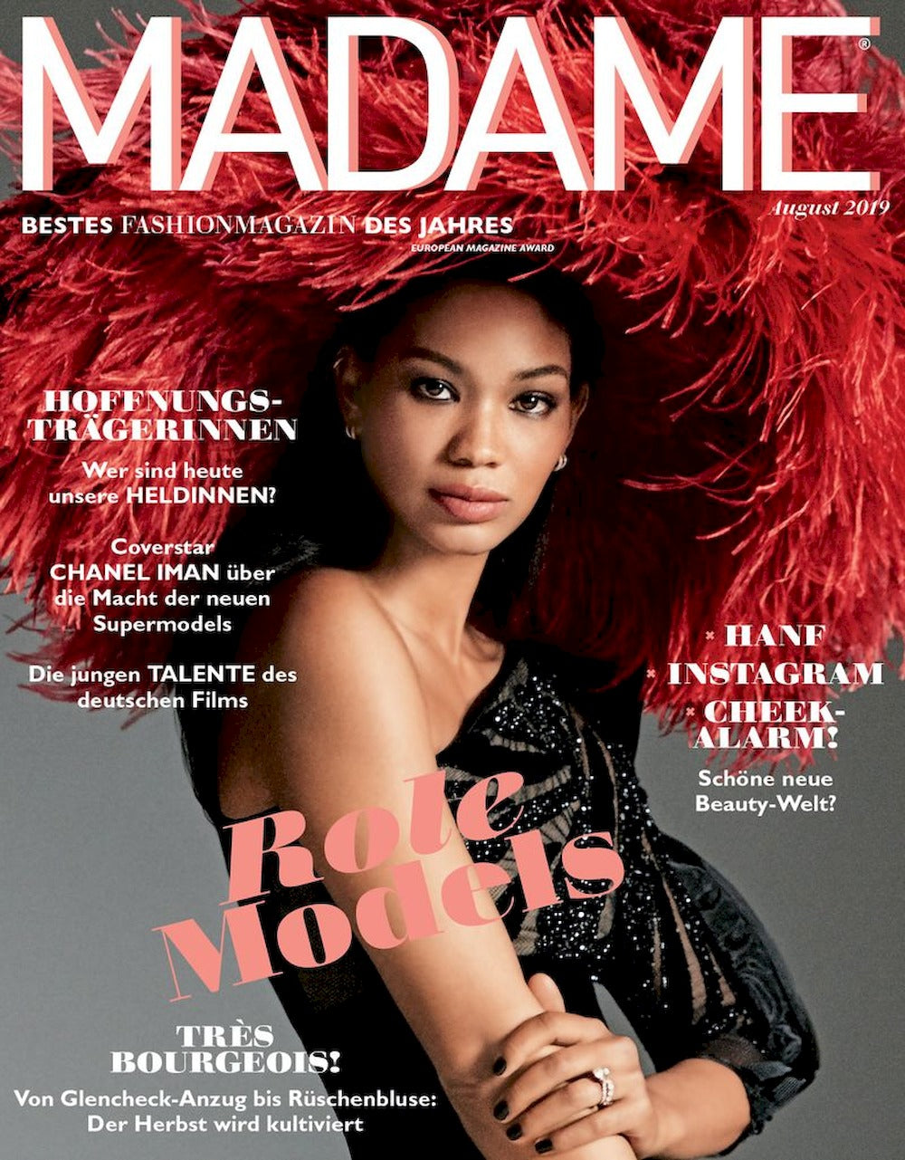 Madame Tijdschrift Duitsland 2019-08 – Chanel Iman – Originele uitgave