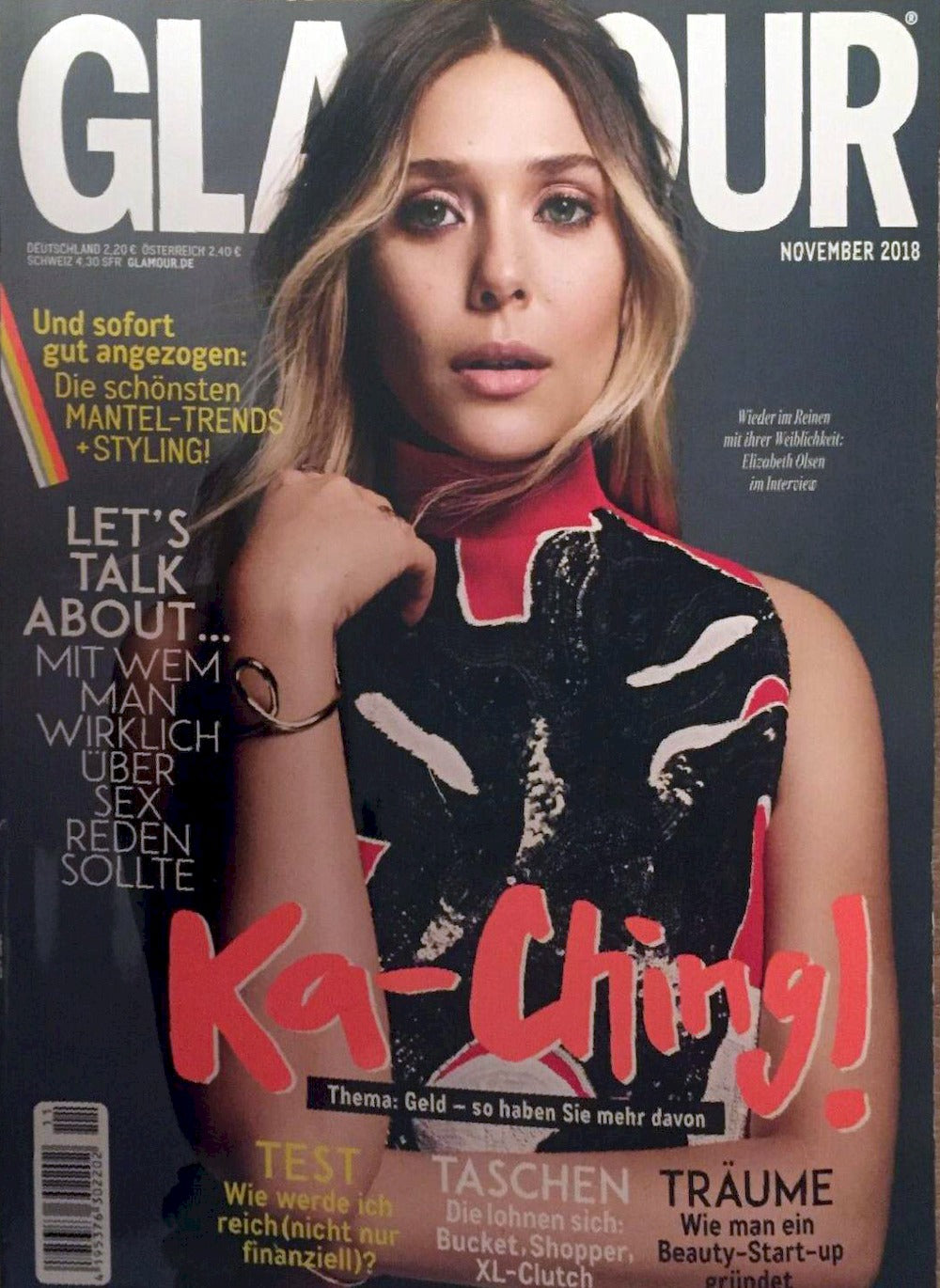 Glamour Tijdschrift Duitsland 2018-11 – Elizabeth Olsen – Originele uitgave