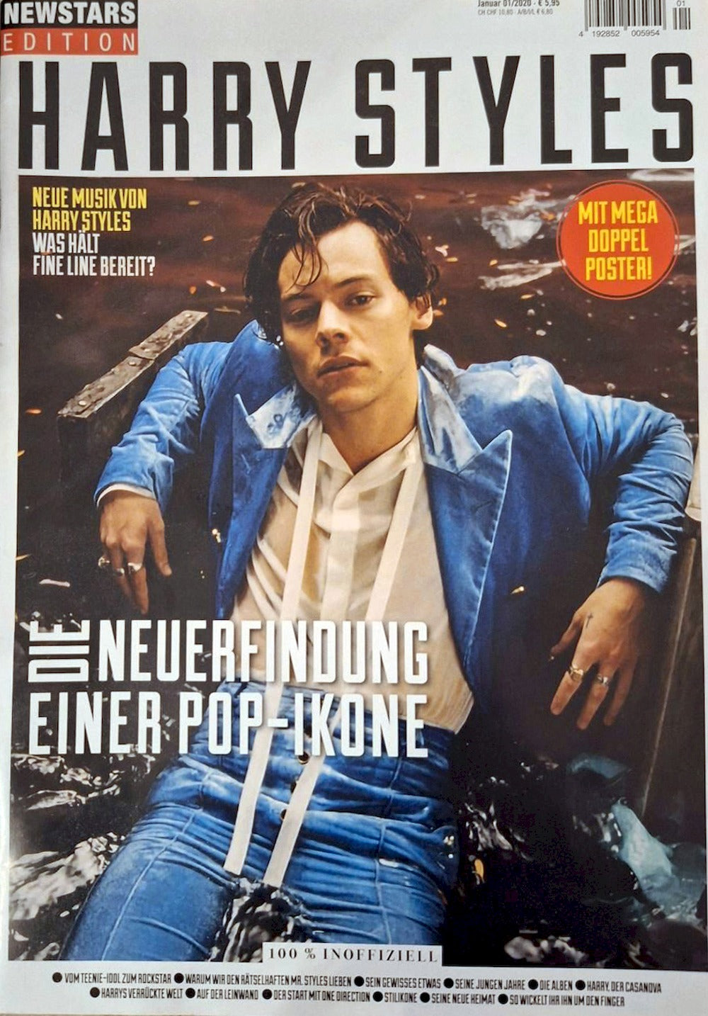 New Stars Edition Magasin Tyskland 2020 Harry Styles Originalutgåva