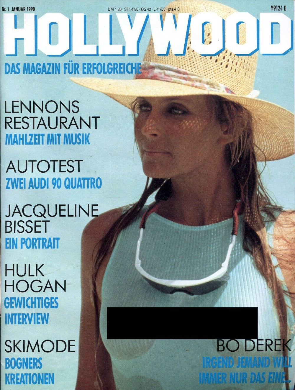 Hollywood Tijdschrift Duitsland 1986 Bo Derek Jacqueline Bisset Hulk Hogan Originele uitgave