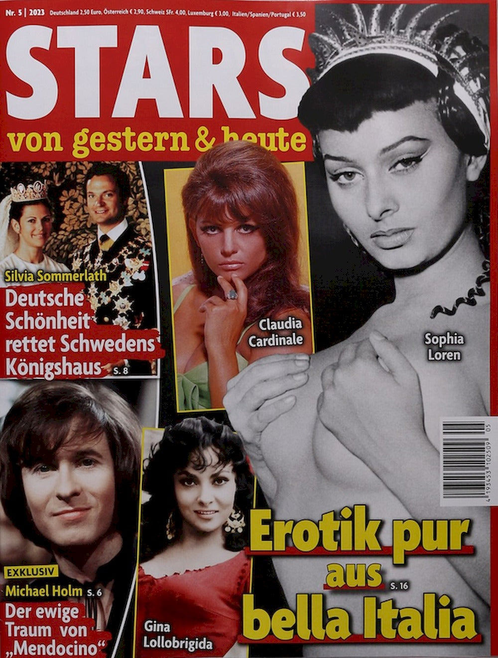 Stars Von Gestern & Heute Magazine Germany 2023-05 – Sophia Loren Claudia Cardinale Gina Lollobrigida – Original Print Issue