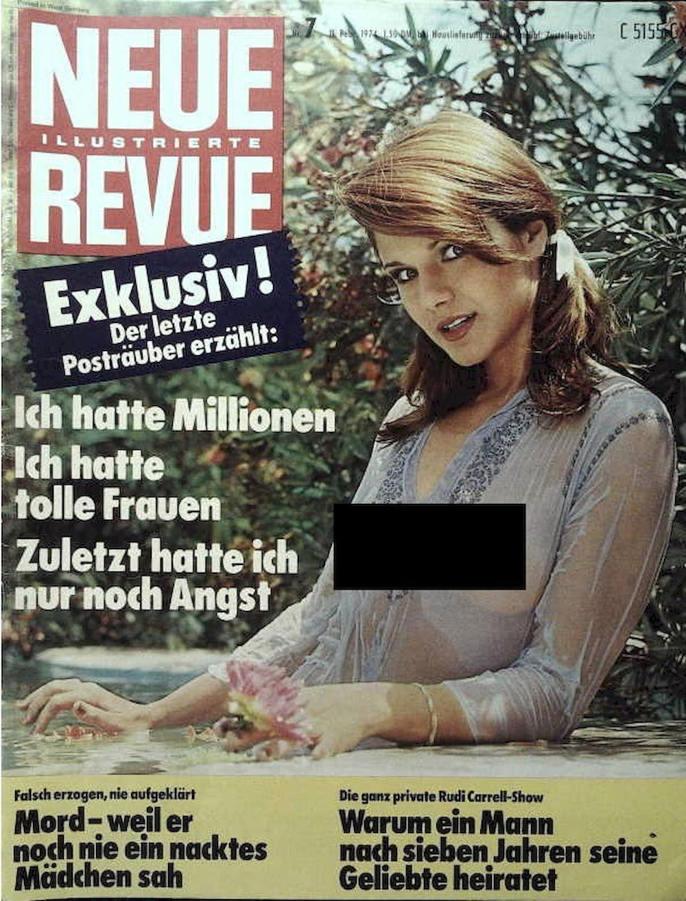 Neue Revue Revista Alemania 1974-07 Agostina Belli Edición original