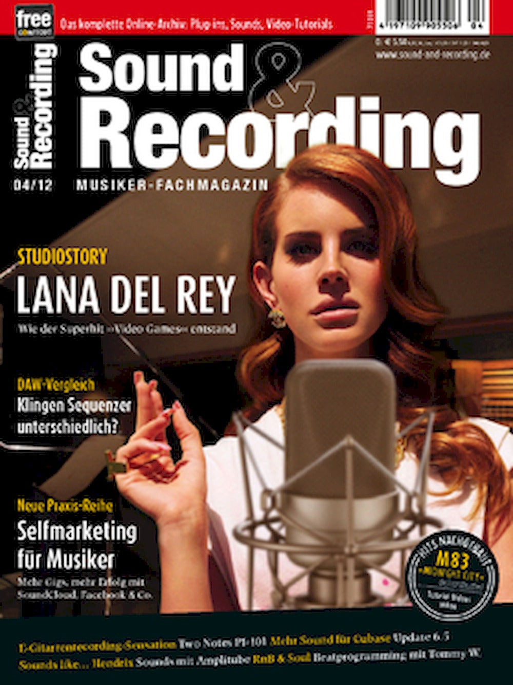 Sound & Recording Magazine Germany 2012-04 Lana Del Rey Original Print Issue
