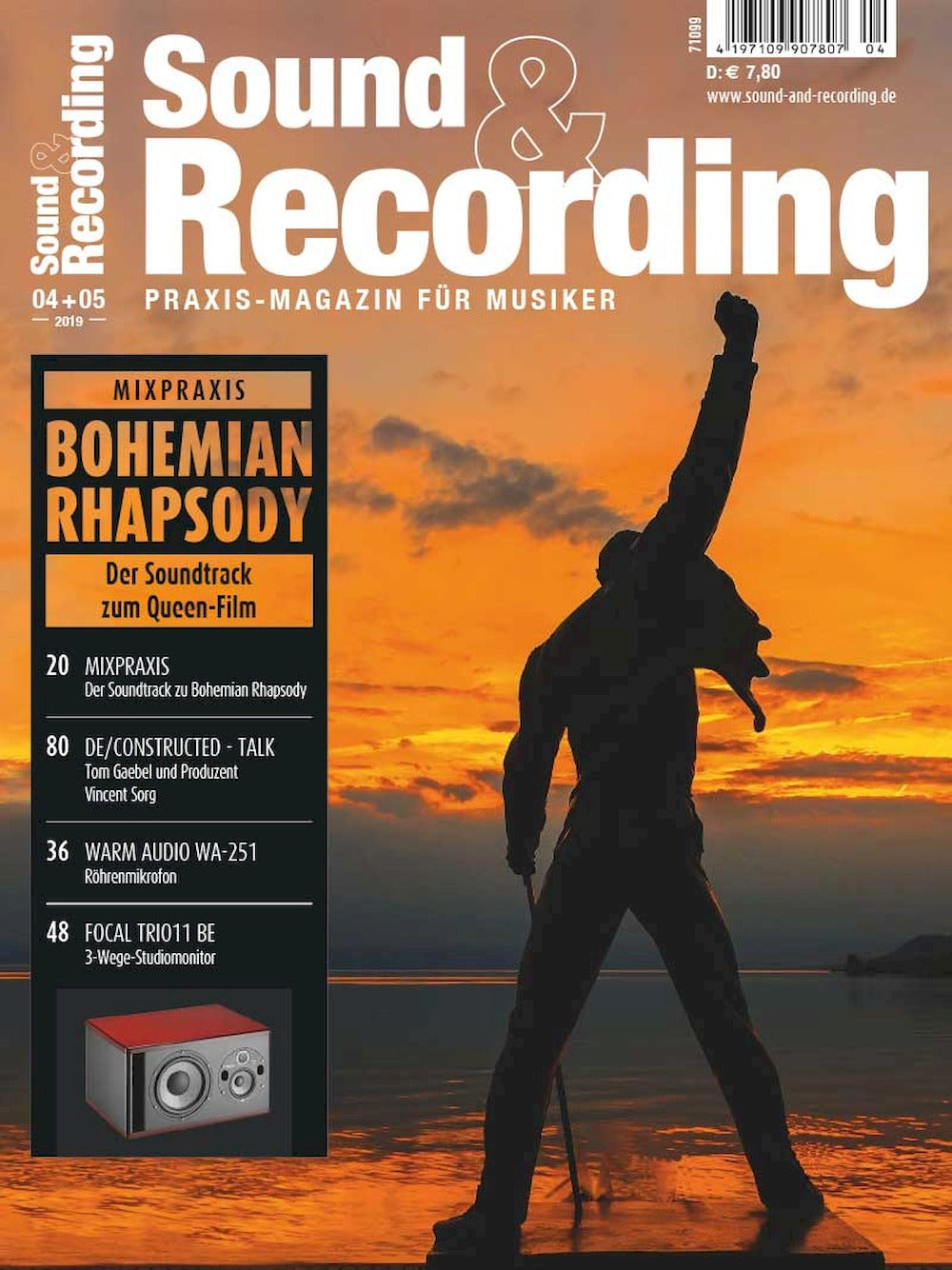 Sound & Recording Magazine Allemagne 2015 Freddie Mercury Queen Édition originale