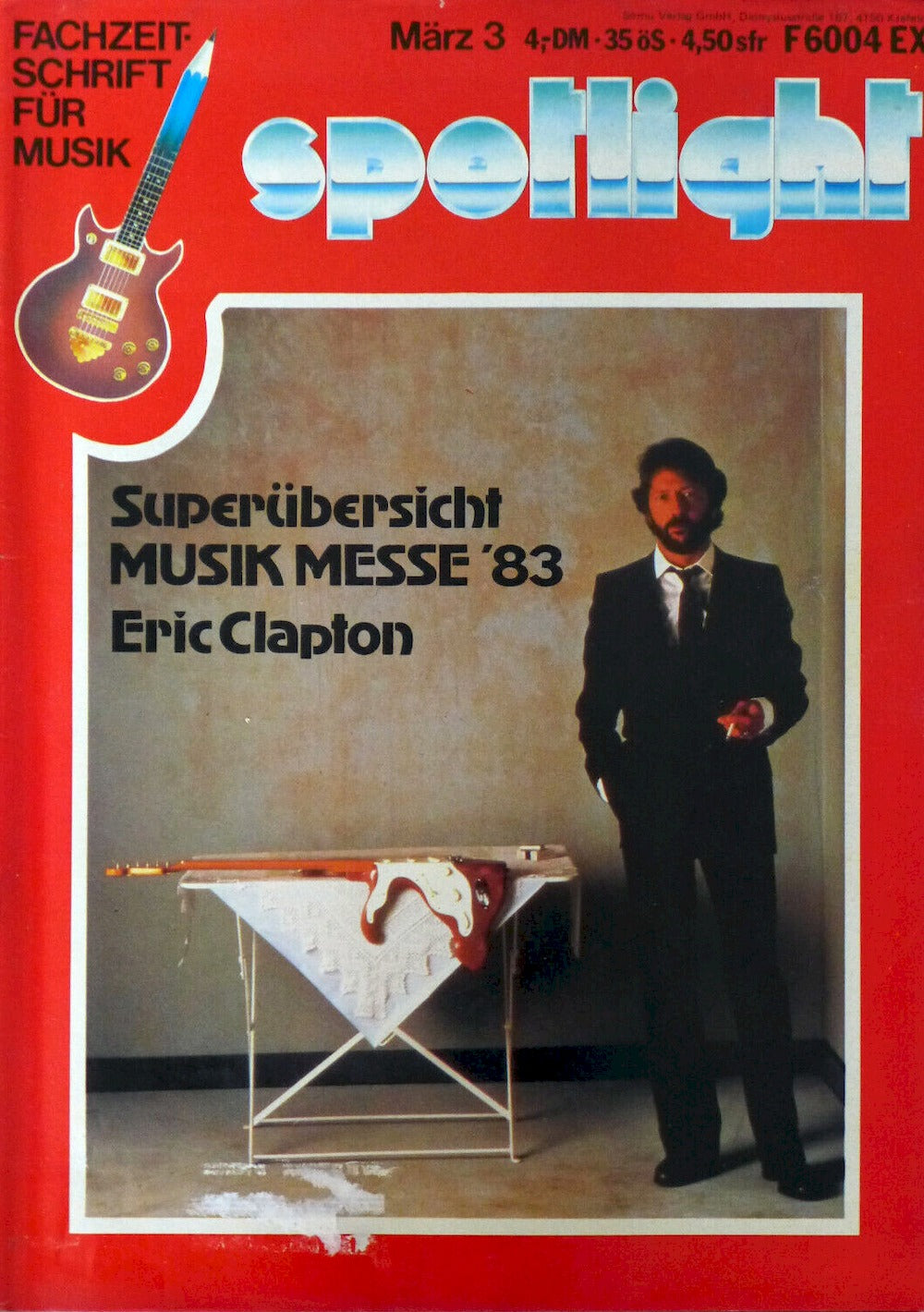 Spotlight Magazin Deutschland 1982-03 Eric Clapton Iron Maiden