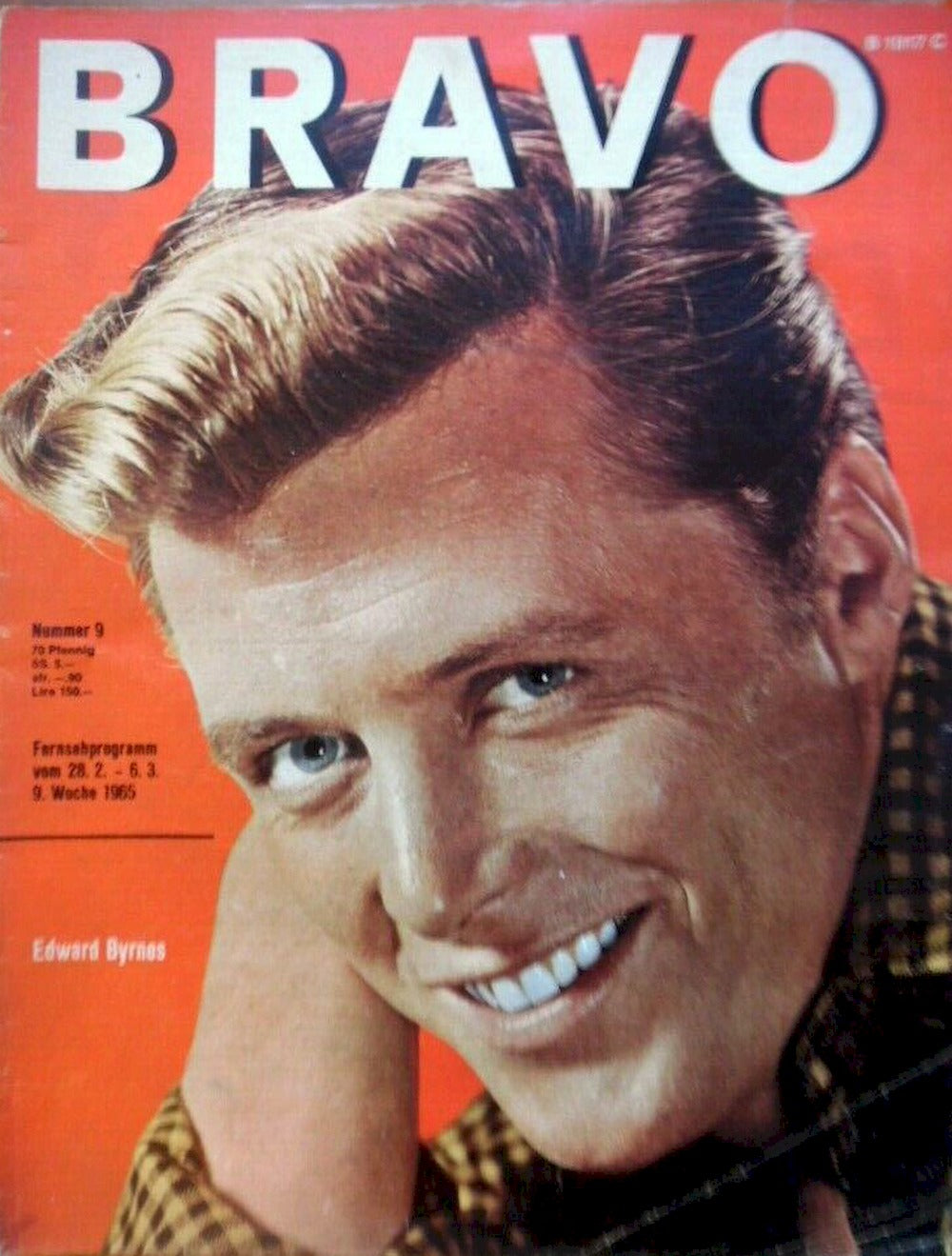 Bravo Magazin Deutschland 1965-09 Edward Edd Byrnes