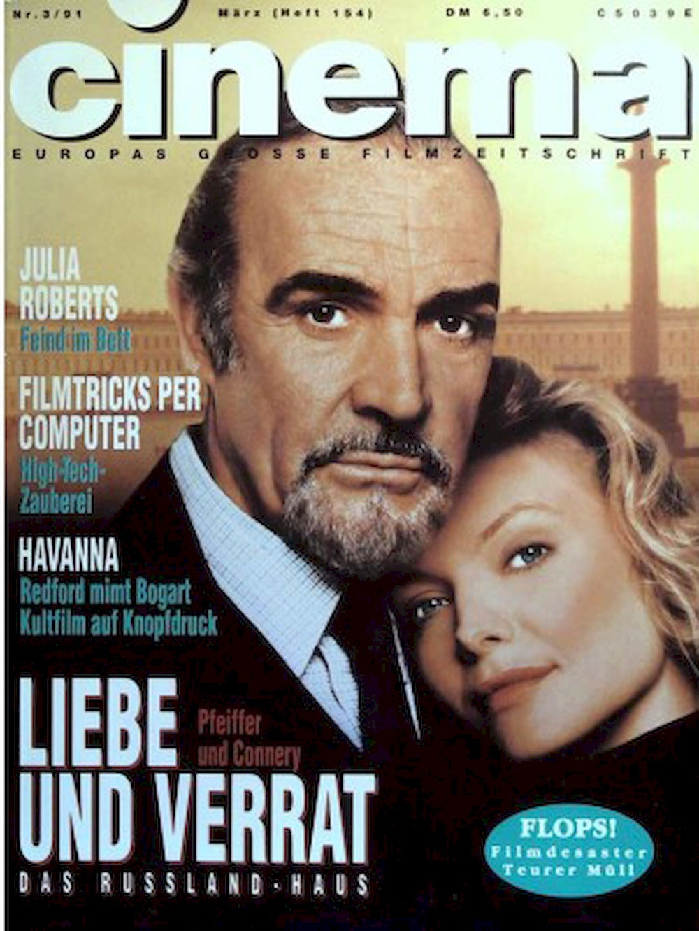 Cinema Magazin Deutschland 1991-03 Sean Connery Michelle Pfeiffer