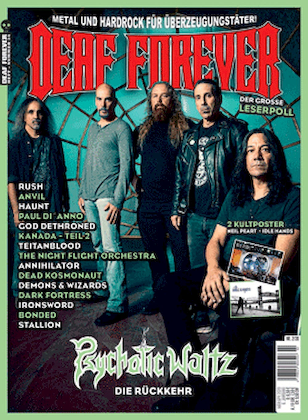 Deaf Forever Magazin Deutschland 2020-02 Psychotic Waltz Rush God Dethroned The Spirit Dead Kosmonaut