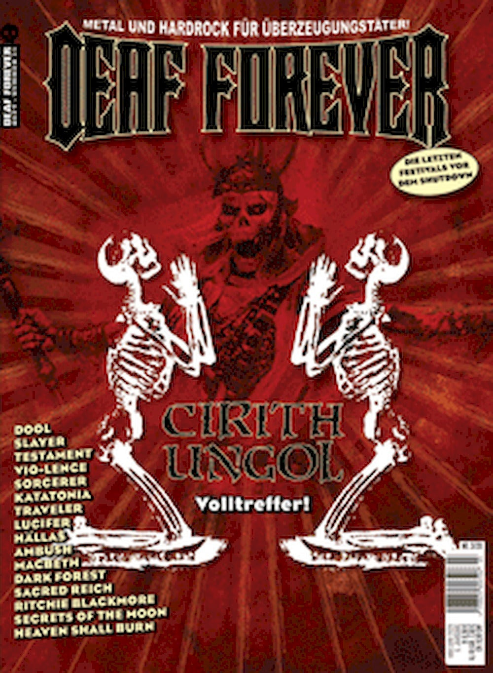 Deaf Forever Magazin Deutschland 2020-03 Cirith Ungol Dool Slayer Testament Lucifer