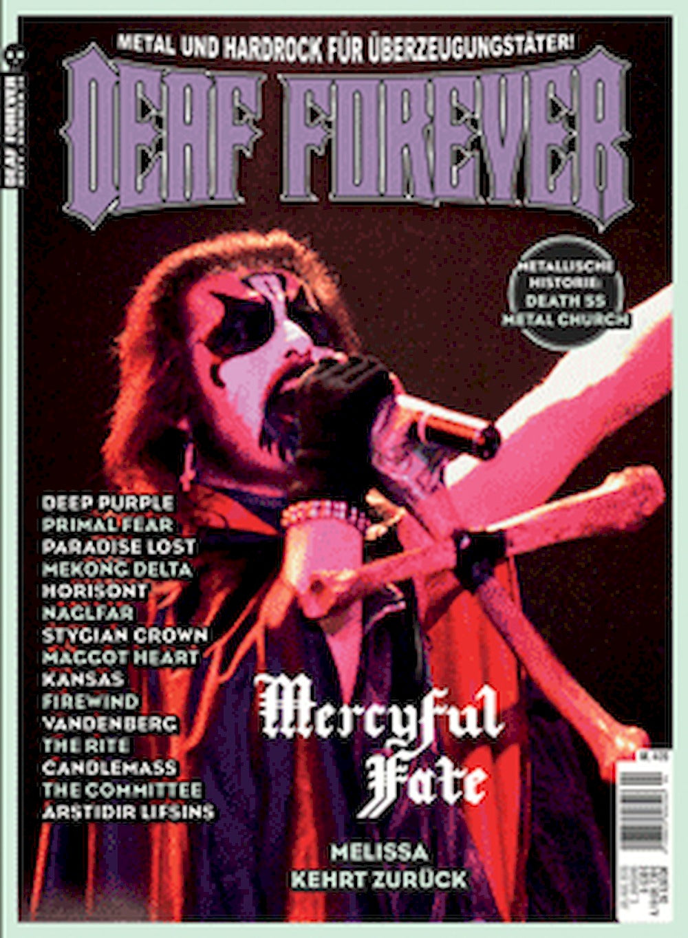 Deaf Forever Magazin Deutschland 2020-04 Mercyful Fate Deep Purple Primal Fear Paradise Lost Mekong Delta