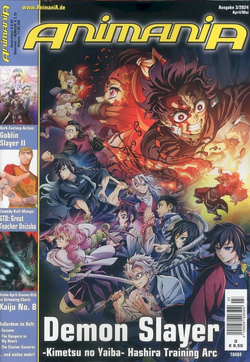 Animania Magazin Deutschland 2024-03 Demon Slayer Goblin Slayer Kaiju