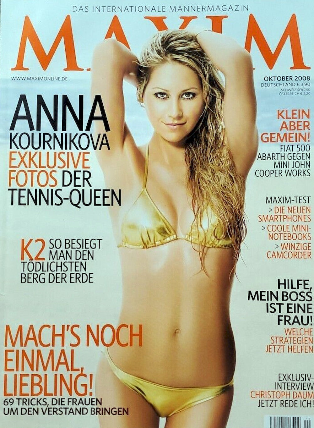 Maxim Magazin Deutschland 2008-10 Anna Kurnikova