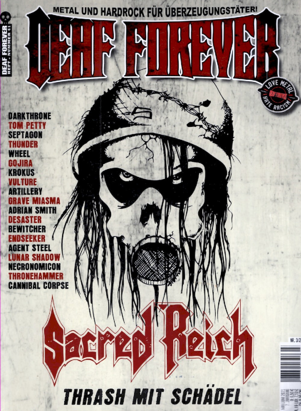 Deaf Forever Magazin Deutschland 2021-03 Sacred Reich Darkthrone Adrian Smith Bewitcher #41