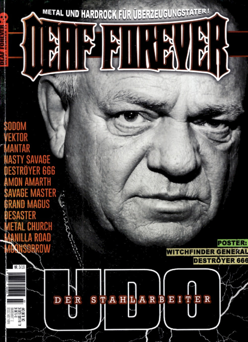 Deaf Forever Magazin Deutschland 2016-03 Udo Dirkschneider Deströyer 666 Sodom Vektor Grand Magus #11