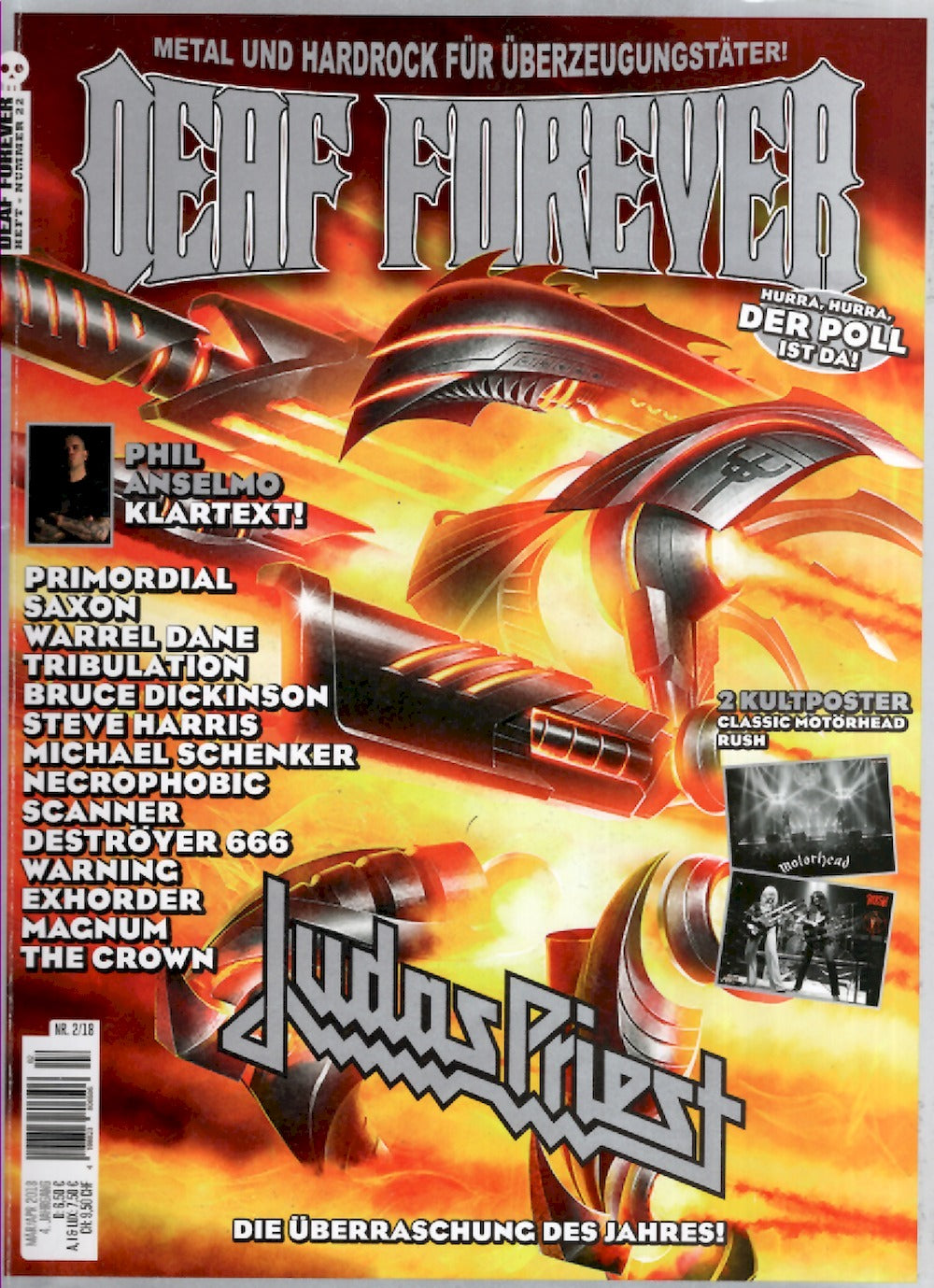 Deaf Forever Magazin Deutschland 2018-02 Judas Priest Bruce Dickinson Phil Anselmo Michael Schenker #22