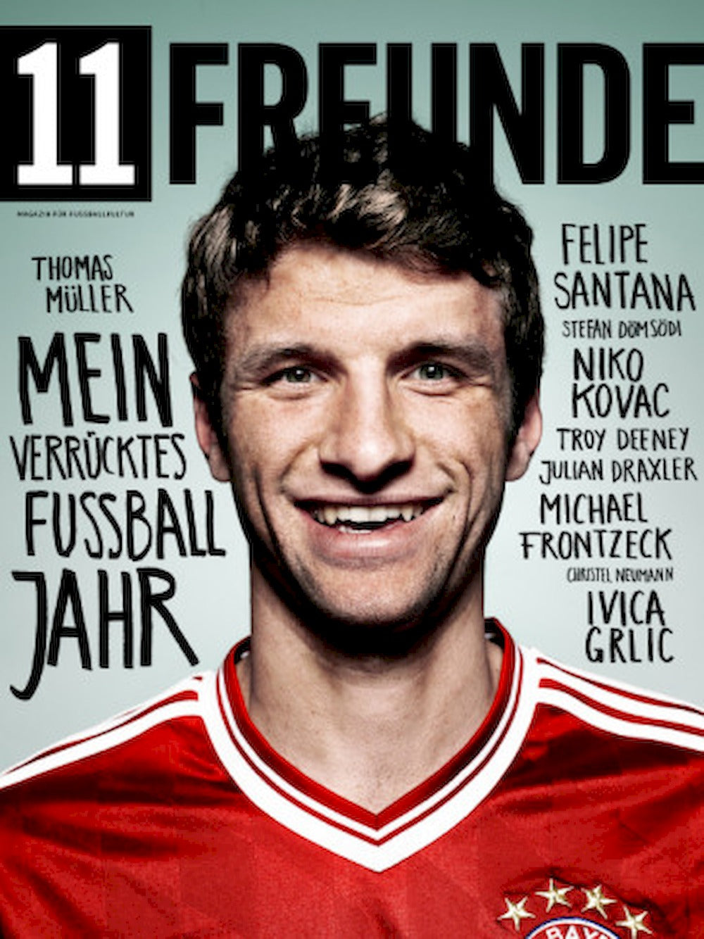 11 Freunde Magazin Deutschland 2014 #146 Thomas Müller Felipe Santana Troy Deeney Ivica Grlic