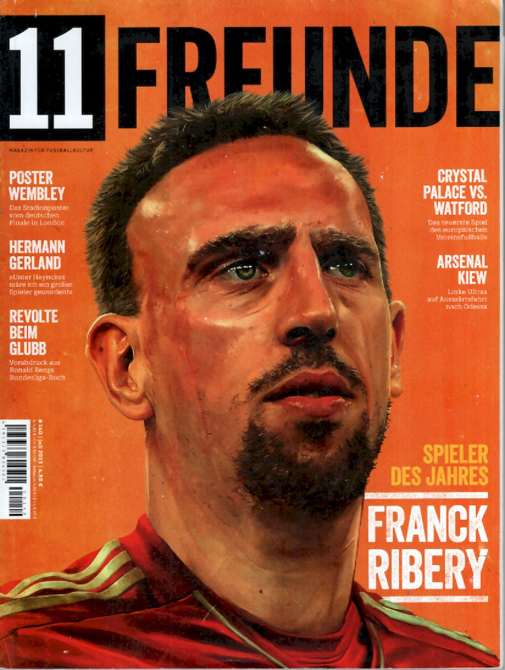 11 Freunde Magazin Deutschland 2013 #140 Franck Ribéry