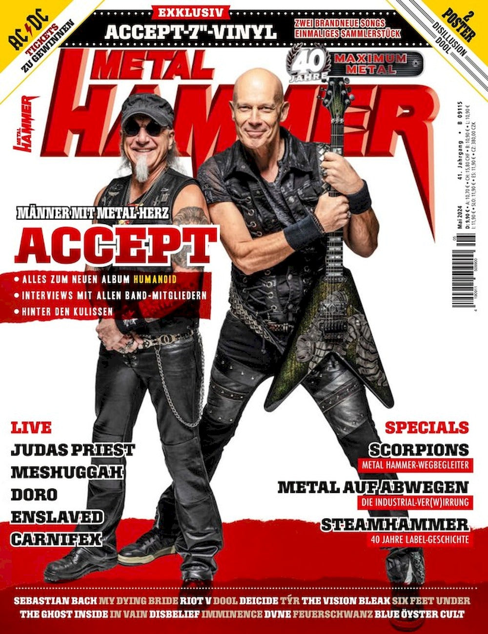Metal Hammer Magazin Deutschland 2024-05 Accept Scorpions Judas Priest Meshuggah Doro