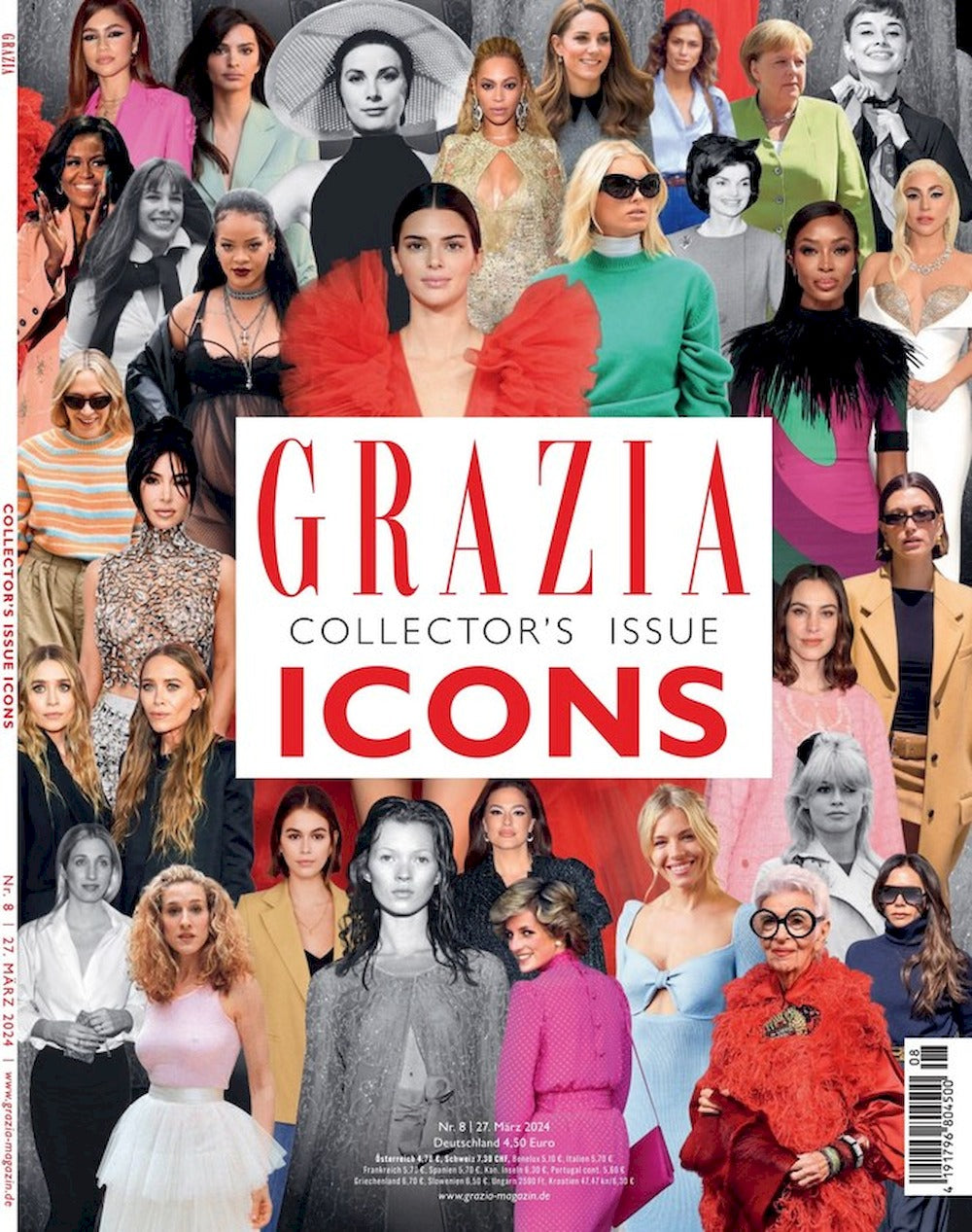 Grazia Lehti Saksa 2024-08 Collectors Numero Kate Moss Iris Apfel