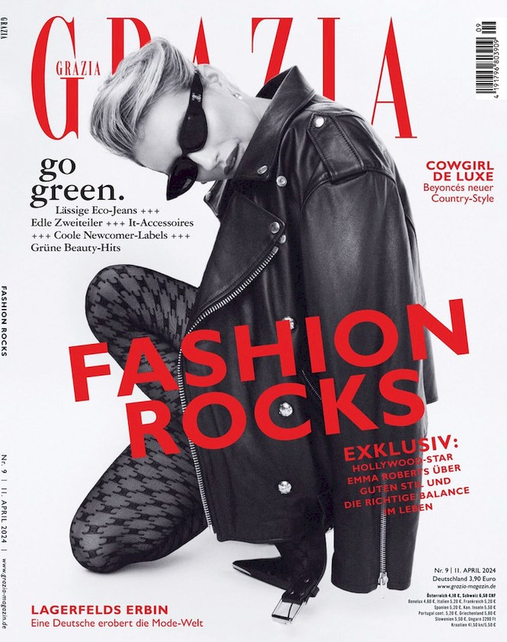 Grazia Lehti Saksa 2024-09 Emma Roberts Beyonce Lagerfeld
