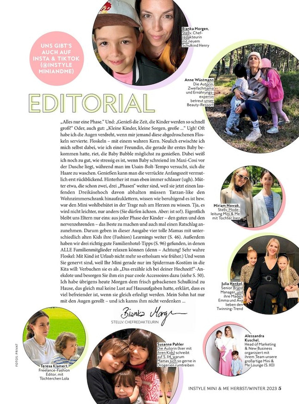 InStyle Mini & Me Tijdschrift Duitsland 2023-02 Ann-Kathrin Mario Götze Originele uitgave