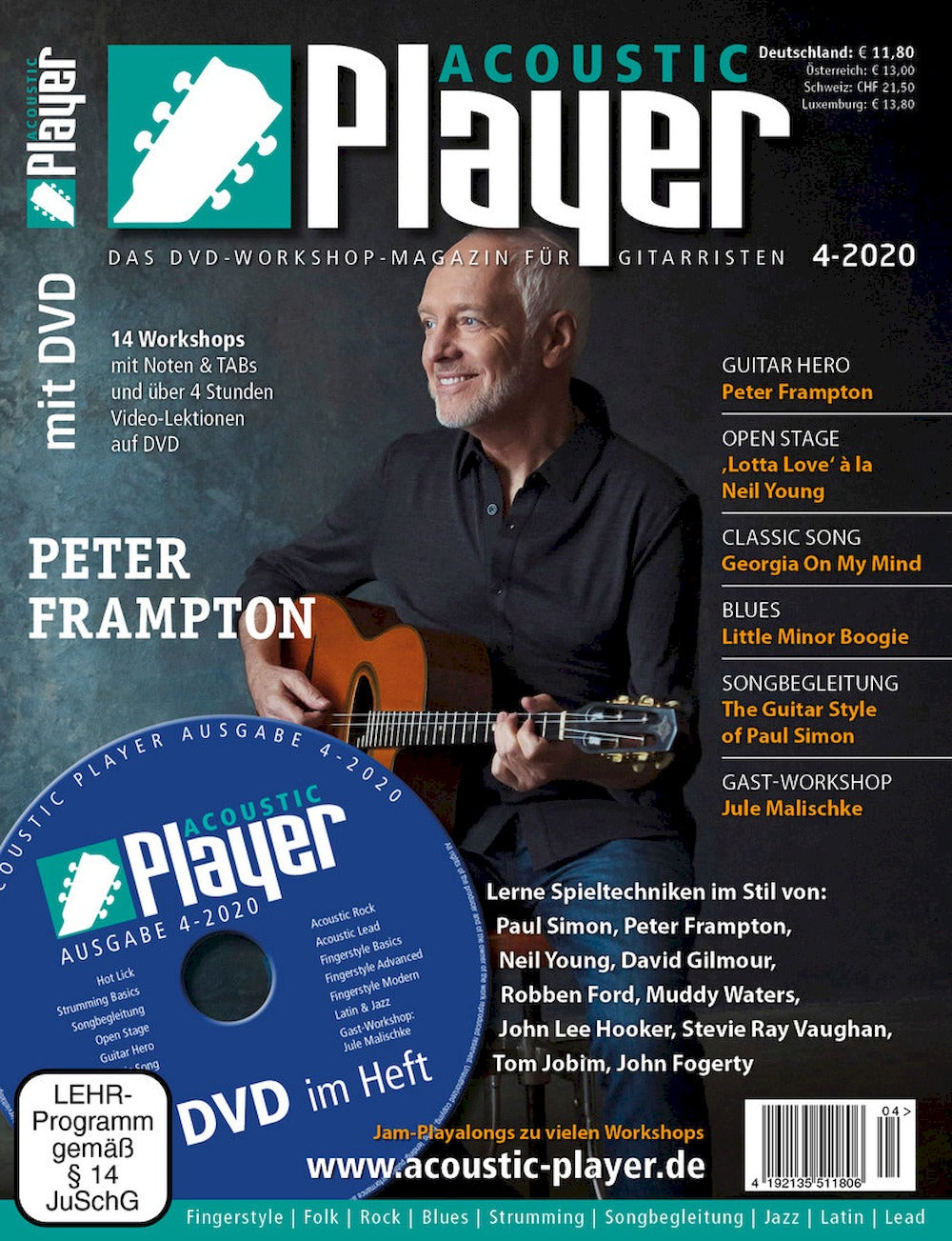Acoustic Player Magazine Allemagne 2020-04 Peter Frampton