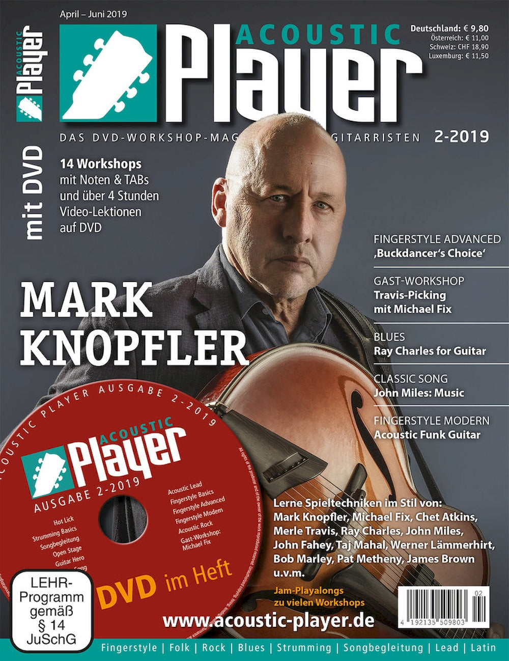 Acoustic Player Lehti Saksa 2019-02 Mark Knopfler